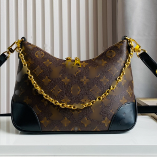 L-V Monogram Shoulder Bag with Chain