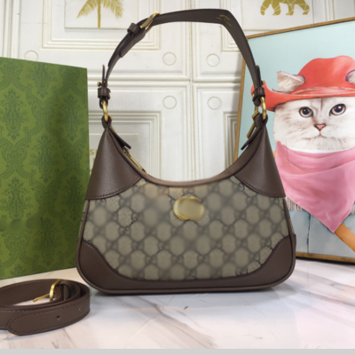 Monogram Black and Tan Shoulder Bag