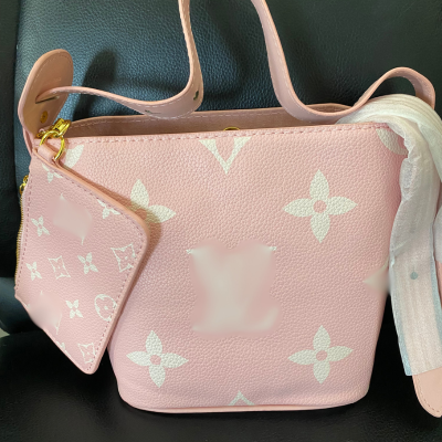Blush Pink Monogram Purse Set – 3-Piece Mini Tote, Mini Bag & Wallet