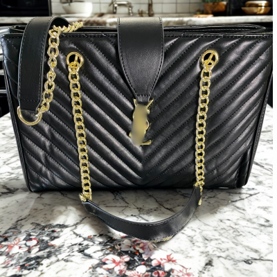 Black Quilted Crossbody Bag