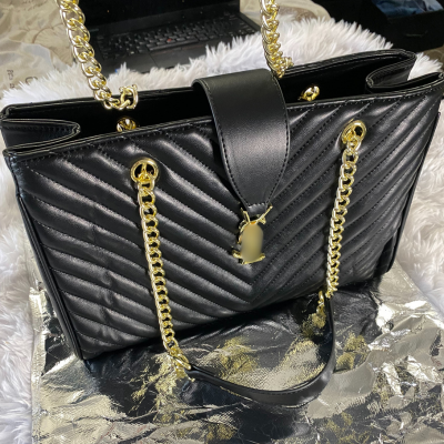 Black Quilted Crossbody Bag