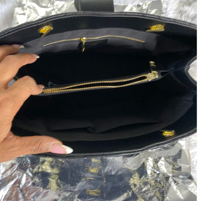 Black Quilted Crossbody Bag