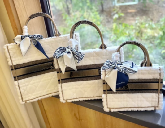 Tan Canvas CD Tote Bag