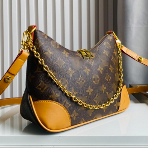 L-V Monogram Shoulder Bag with Chain